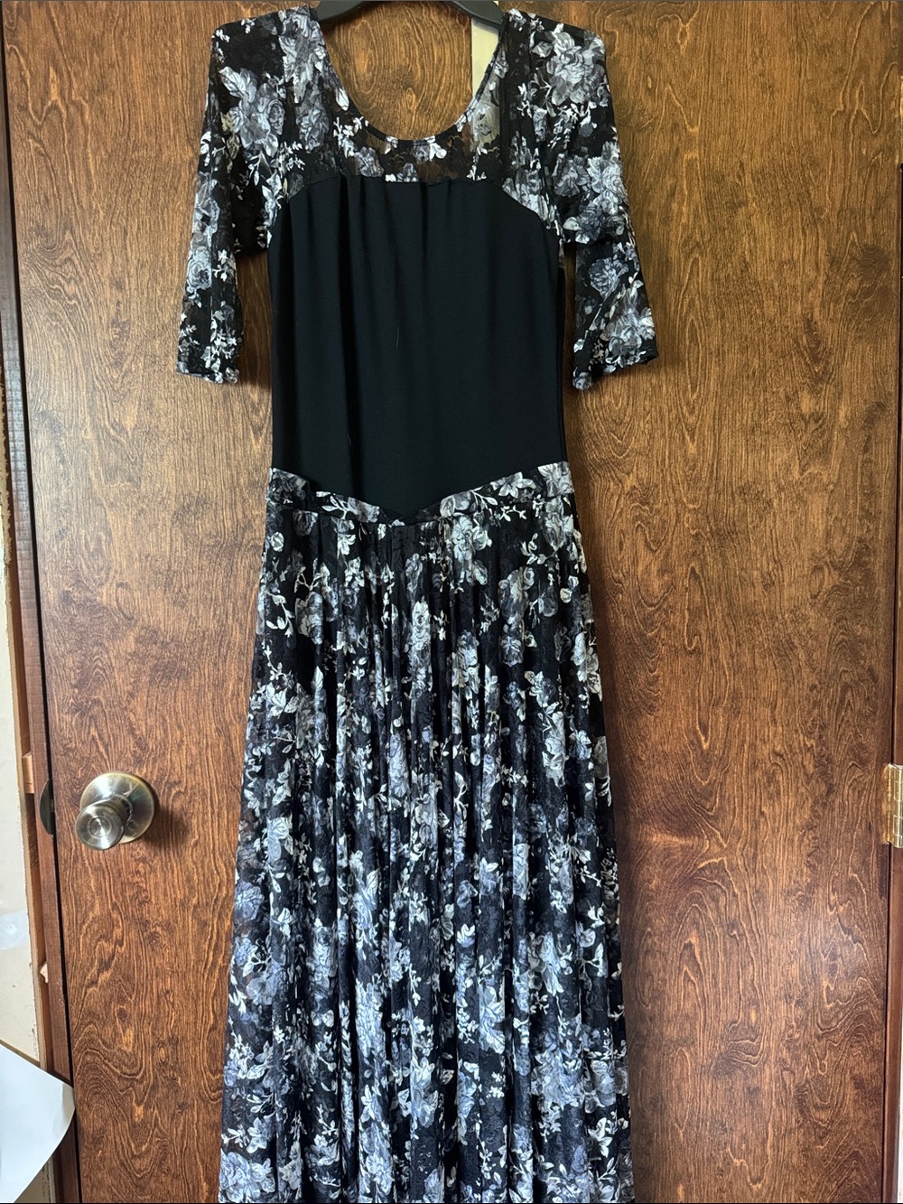 Black Floral Dance Costume Never Worn